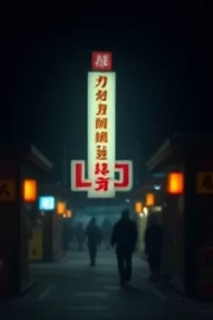 《长夜列车》竖版海报，深夜车厢里昏黄的顶灯与空座椅