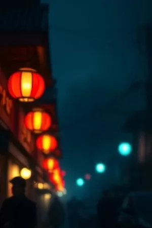 《旧胶片机》竖版海报，老式放映机投向墙面的一束光