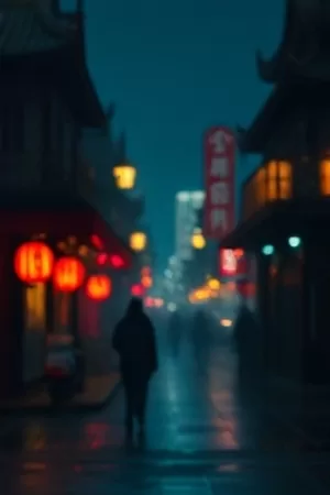 《邮票日记》竖版海报，放大镜下一枚边缘磨损的旧邮票